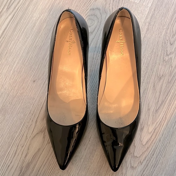 Cole Haan Nike Air Bradshaw Heels Black Patent Leather - Picture 7 of 7